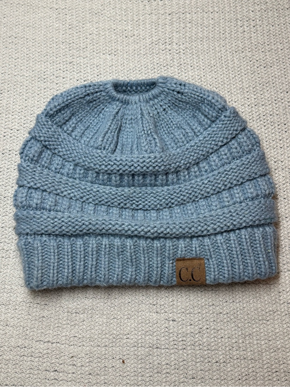 C.C Women’s Light Blue Knit Beanie